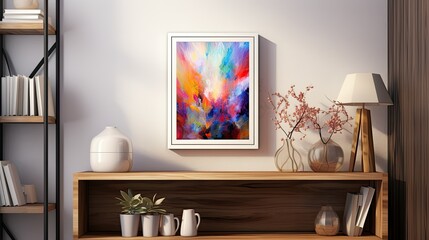 colors blurred small frame canvas interior
