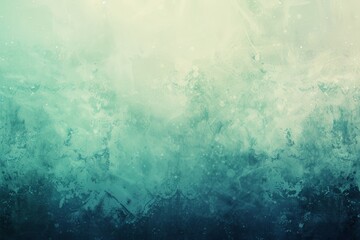 Obraz premium Sage aqua grainy color gradient background glowing noise texture cover header poster design