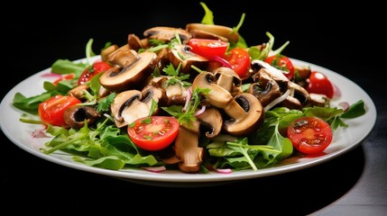 greens food champignon mushroom