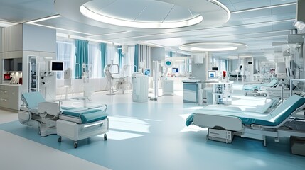 exercise modern hospital interior
