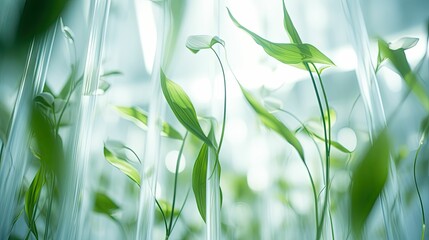 Obraz premium organic blurred plant interior