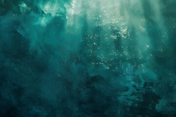 Obraz premium Sage aquamarine grainy color gradient background glowing noise texture cover header poster design