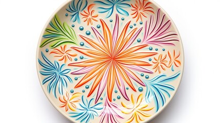 plate starburst doodle