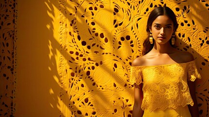 picado yellow mexican background