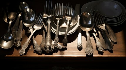 forks silver flatware