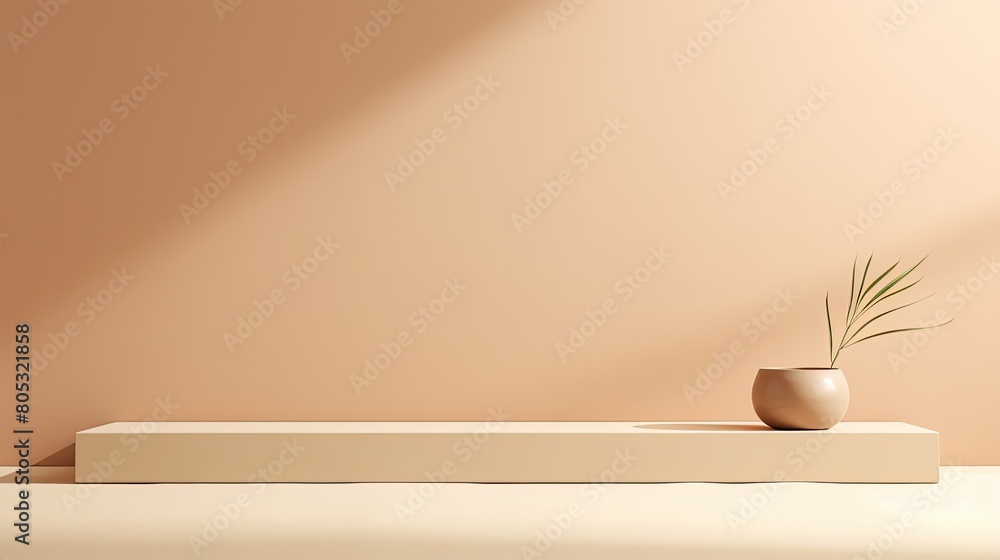 Poster elegant light beige background