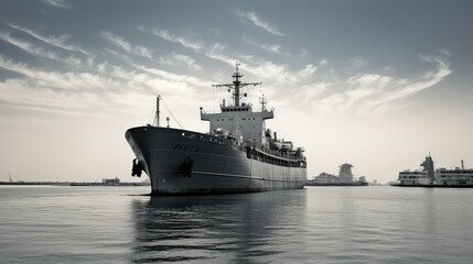 Obraz premium cargo logistic Shipyard ship