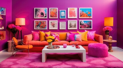 energetic interior design color studio