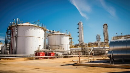 Obraz premium tank oil refinery