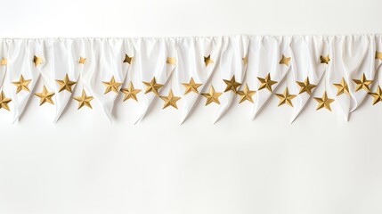 sacrifice golden star banner white background