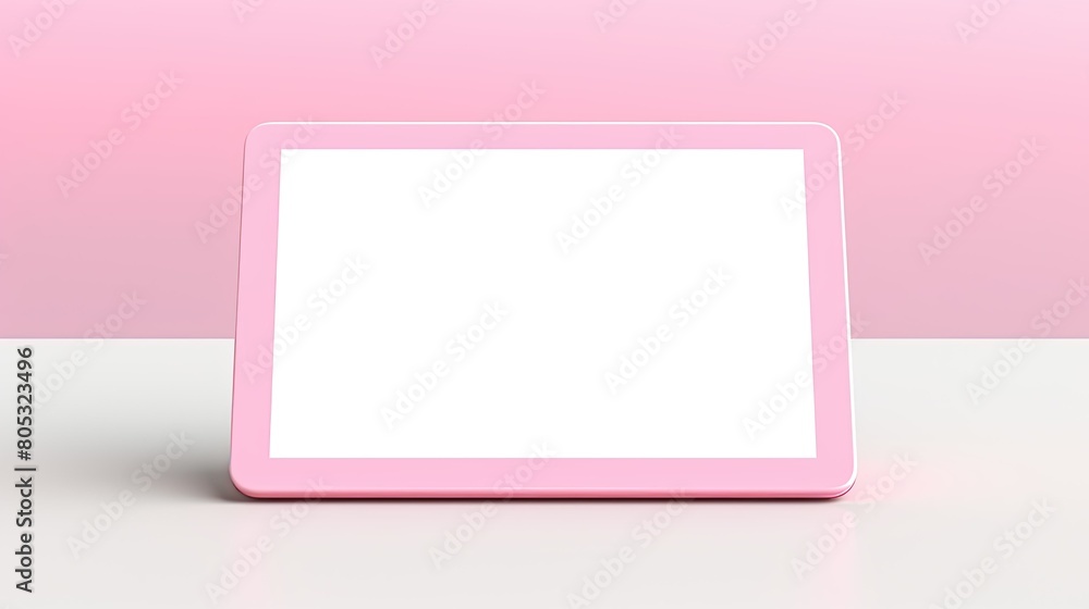 Canvas Prints modern pink tablet