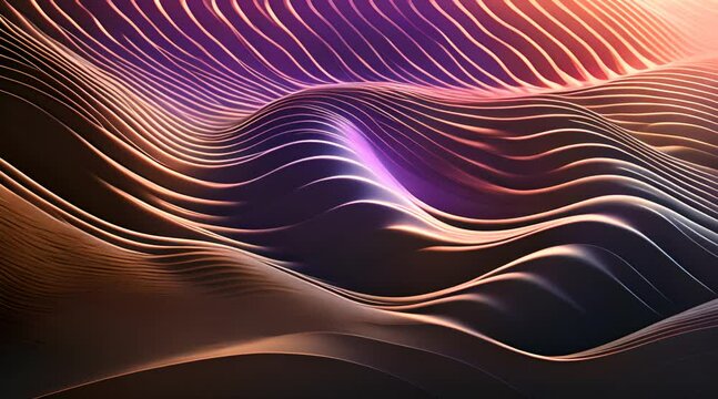 Dynamic Particle Wave Vector Illustration for Technology Presentations