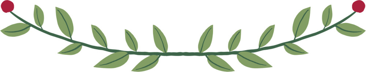 Floral and flower frame divider illustration.