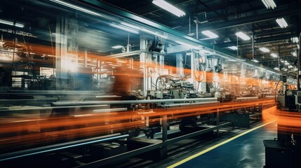 Fototapeta premium machinery blurred building interior work