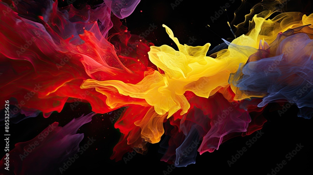 Wall mural energetic abstract dark background