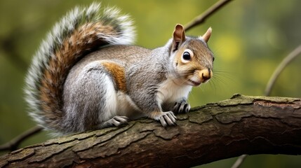 Obraz premium tree western grey squirrel