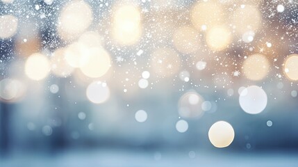 scene holiday lights bokeh