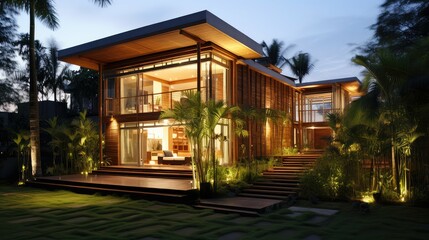 Fototapeta premium urban bamboo house