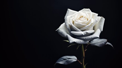 rose black grey background