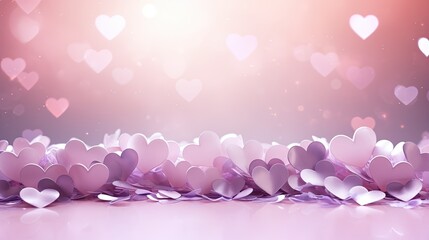soft pink purple heart background