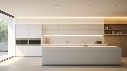 sleek minimalism interior