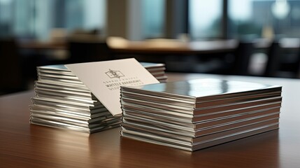 uniform silver business card