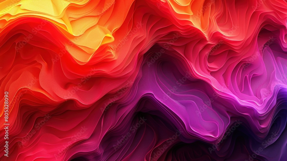 Poster multicolored abstract background with wavy lines