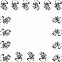 Digital paper, heart paper, seamless paper, seamless pattern, pattern, boho, boho pattern, paper