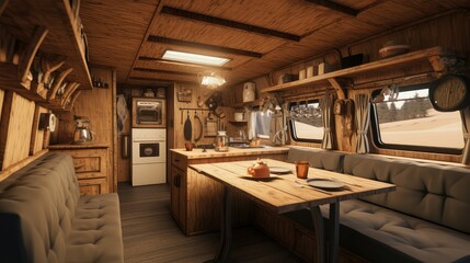 Naklejka premium marble food car interior