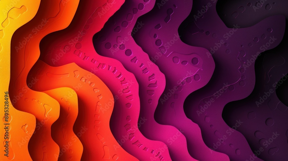 Poster multicolored abstract background with wavy lines