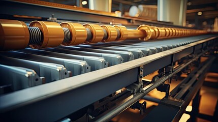 automation manufacturing conveyor belt - obrazy, fototapety, plakaty