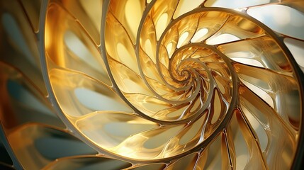 logarithmic golden ratio spiral