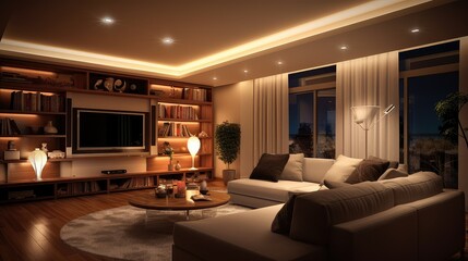 track living room lighting