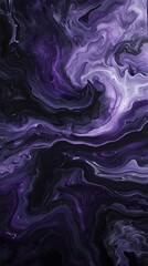 Obraz premium Purple and black abstract painting.