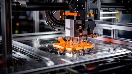 Fototapeta premium lathe machine tool technology