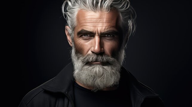 mature men grey hair