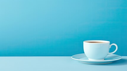 Obraz premium composition clean light blue background