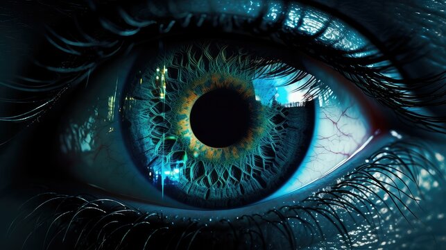 surreal alien eye