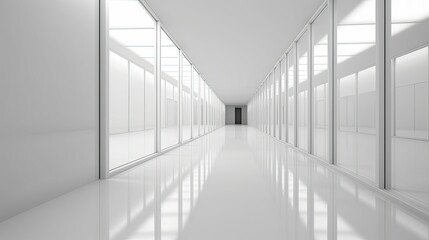 Obraz premium minimalist blurred hallway interior