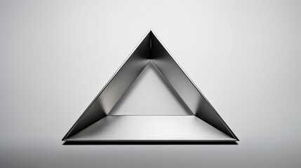 Fototapeta premium metal grey triangle