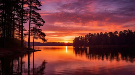 Fototapeta premium orange sunny nature