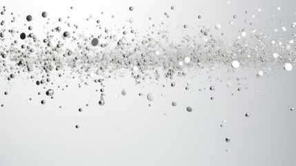 Fototapeta premium metallic silver confetti on white