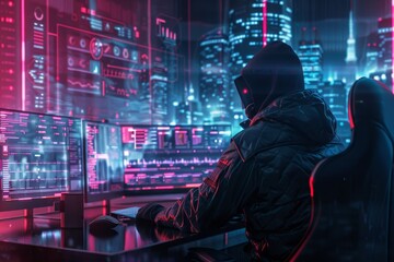 Fototapeta premium The Concept of Hacking