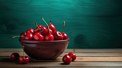fruit isolated cherry background