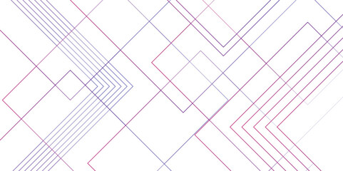  Abstract colorful modern technology design background. Blue and white futuristic architecture blueprint concept. Digital geometric connection blue lines with squares.