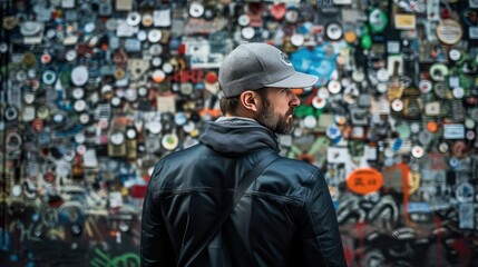 Fototapeta premium technology grey hat