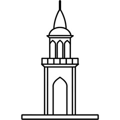 modern mosque tower, stylish modern mosque, (13)