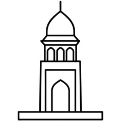 modern mosque tower, stylish modern mosque, (9)