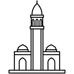 modern mosque tower, stylish modern mosque, (7)