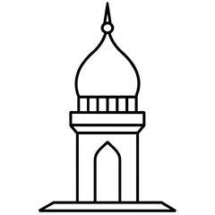 modern mosque tower, stylish modern mosque, (4)